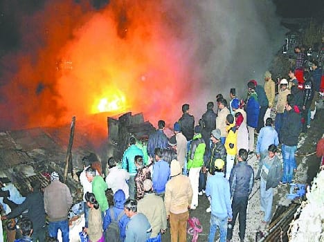 Nainital out house fire